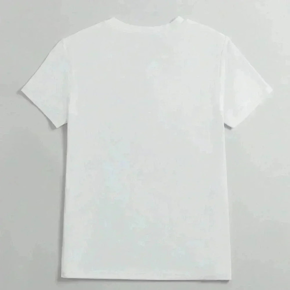 White Casual Women's Summer Tee - Picture 2 of 3